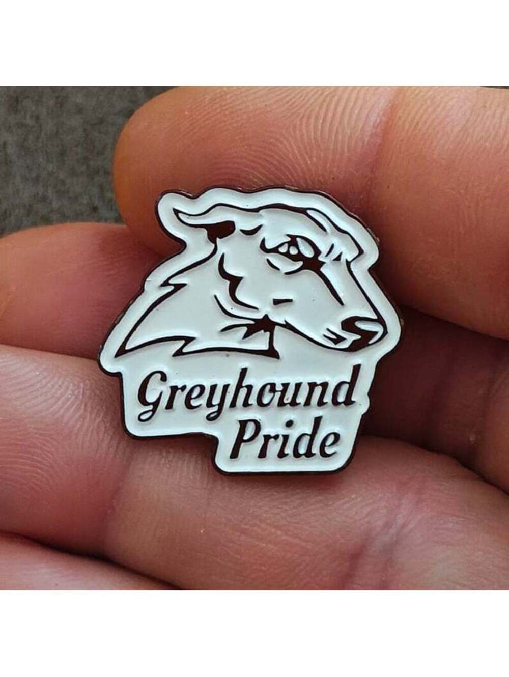 Greyhound Pride Enamel Pin